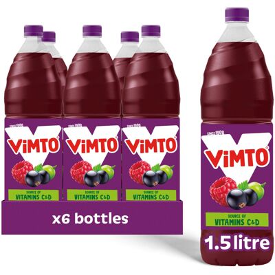 Vimto Original Real Fruit Squash, Blackcurrant, Grape & Raspberry Juice - Mixed Vimto Original Real Fruit Squash, Blackcurrant, Grape & Raspberry Juice - Mixed