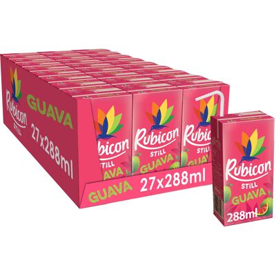Rubicon Still Guava 27 Pack Juice Drink, Made with Handpicked Fruits for a Tempt Rubicon Still Guava 27 Pack Juice Drink, Made with Handpicked Fruits for a Tempt