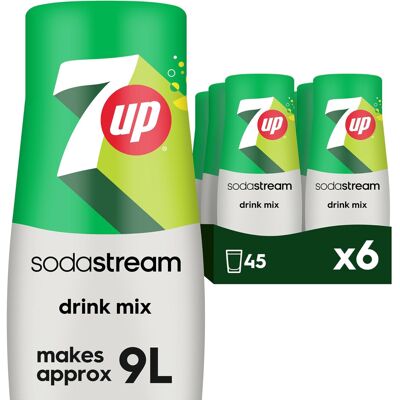 SodaStream Flavours 7Up Sparkling Drink Mix Original Soda with Natural Lemon & L SodaStream Flavours 7Up Sparkling Drink Mix Original Soda with Natural Lemon & L
