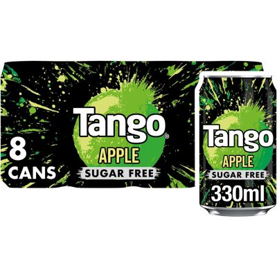 Tango Apple Sugar Free 330ml (Pack of 8) Tango Apple Sugar Free 330ml (Pack of 8)