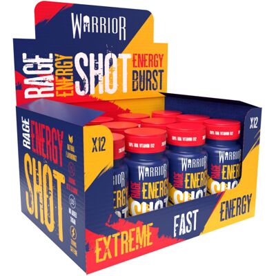 Warrior Rage Energy Shots - Pre Workout Shot Drink 12 x 60ml - RTD Fuel Juice Su Warrior Rage Energy Shots - Pre Workout Shot Drink 12 x 60ml - RTD Fuel Juice Su