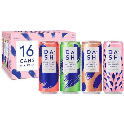 DASH Water Mixed Pack x 16 ? Flavoured Sparkling Spring Water ? Raspberry, Lime, DASH Water Mixed Pack x 16 ? Flavoured Sparkling Spring Water ? Raspberry, Lime,