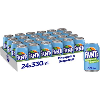 Fanta Can Pineapple & Grapefruit 330 ml (Pack of 24) Fanta Can Pineapple & Grapefruit 330 ml (Pack of 24)