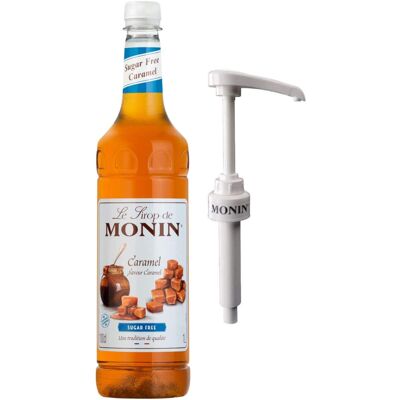 Monin Caramel Syrup Sugar Free 1Ltr and Pump Monin Caramel Syrup Sugar Free 1Ltr and Pump