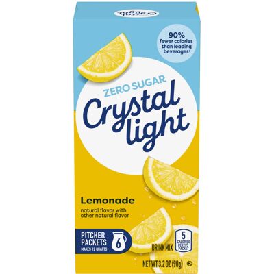 Crystal Light Lemonade Drink Mix Makes 12 Quarts 90g Crystal Light Lemonade Drink Mix Makes 12 Quarts 90g