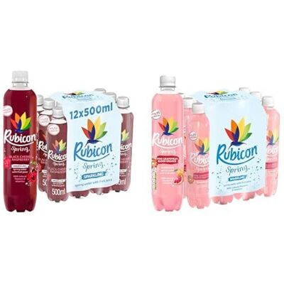 Rubicon Spring 24 Pack Bundle, Black Cherry Raspberry & NEW Pink Grapefruit Bloo Rubicon Spring 24 Pack Bundle, Black Cherry Raspberry & NEW Pink Grapefruit Bloo