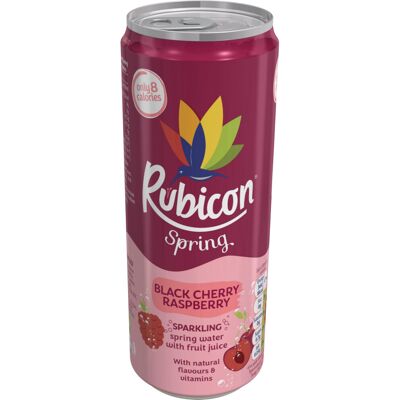 Rubicon Spring 12 Pack Black Cherry Raspberry Sparkling Spring Water w Rubicon Spring 12 Pack Black Cherry Raspberry Sparkling Spring Water w