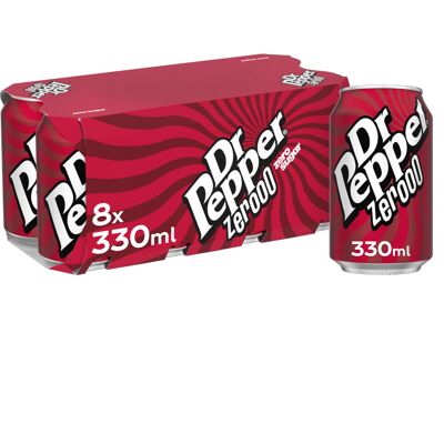 Dr Pepper Zero 8 x 330ml Dr Pepper Zero 8 x 330ml