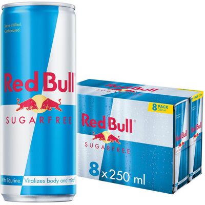 Red Bull Energy Drink Sugar Free 250 ml x8 Red Bull Energy Drink Sugar Free 250 ml x8