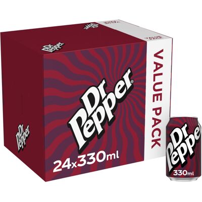 Dr Pepper Cube 24 x 300ml Dr Pepper Cube 24 x 300ml