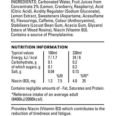 Lucozade Energy Zero Sugar Drink Pink Lemonade 330ml can Pack of 6 Lucozade Energy Zero Sugar Drink Pink Lemonade 330ml can Pack of 6