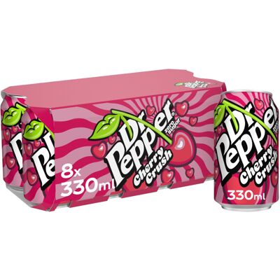 Dr Pepper Zero Cherry Crush 8x330ml Dr Pepper Zero Cherry Crush 8x330ml
