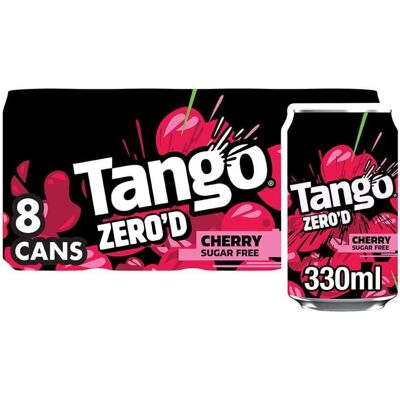 Tango Cherry Sugar Free Cans 8 x Tango Cherry Sugar Free Cans 8 x