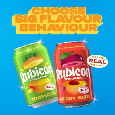 Rubicon Sparkling Tropical Flavoured Fizzy Drink with Real Fruit Juice Rubicon Sparkling Tropical Flavoured Fizzy Drink with Real Fruit Juice