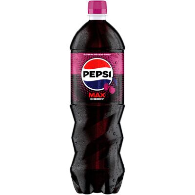 Pepsi Max Cherry Zero Sugar Cola Bottle 1.25l Pepsi Max Cherry Zero Sugar Cola Bottle 1.25l