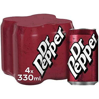 Dr Pepper, 4 x 330 ml Dr Pepper, 4 x 330 ml