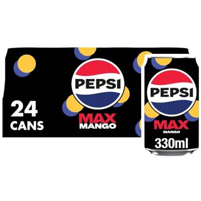 Pepsi Max Mango, 330ml (Pack of 24) Pepsi Max Mango, 330ml (Pack of 24)