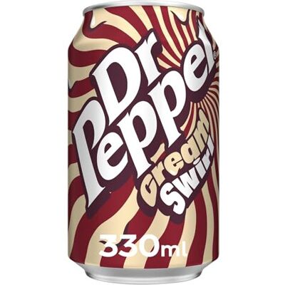 Dr Pepper Cream Swirl 24 x 330ml Cans Dr Pepper Cream Swirl 24 x 330ml Cans