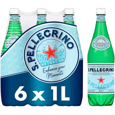 San Pellegrino Sparkling Natural Mineral Water 6x1L San Pellegrino Sparkling Natural Mineral Water 6x1L