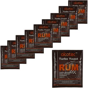 10x Alcotec Distillers Yeast Rum with Glucoamylase Enzyme 73g 25L 10x Alcotec Distillers Yeast Rum with Glucoamylase Enzyme 73g 25L