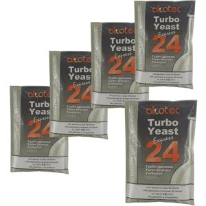 5x Alcotec 24 Pure Turbo Yeast Packets 14% 24hrs Homebrew Moonshine Vodka Wash 5x Alcotec 24 Pure Turbo Yeast Packets 14% 24hrs Homebrew Moonshine Vodka Wash