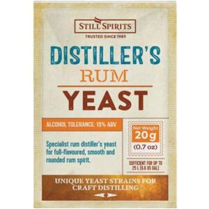 Still Spirits Distillers Rum Yeast 20g for 25L 15% ABV Still Spirits Distillers Rum Yeast 20g for 25L 15% ABV