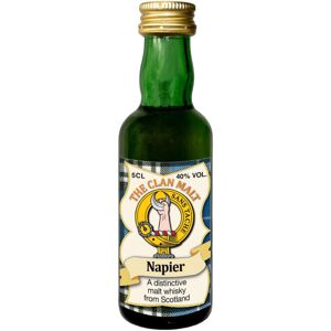 I LUV LTD Napier Clan Crest Miniature Whisky Collectable 5cl Bottle, Made in Scotland I LUV LTD Napier Clan Crest Miniature Whisky Collectable 5cl Bottle, Made in Scotland