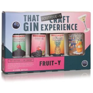 That Boutique-y Gin Company Fruit-y Gin Gift Set (4 x 5cl) 20cl 46% That Boutique-y Gin Company Fruit-y Gin Gift Set (4 x 5cl) 20cl 46%