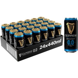 Guinness Draught 0.0 Alcohol Free Stout 0% vol 24 x 440ml Notes of Sweet M Guinness Draught 0.0 Alcohol Free Stout 0% vol 24 x 440ml Notes of Sweet M