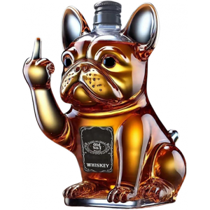 Unbranded Funny French Bulldog Whiskey Bottle, Bark Off Decanter, Unique Gift for Men, Dad Unbranded Funny French Bulldog Whiskey Bottle, Bark Off Decanter, Unique Gift for Men, Dad