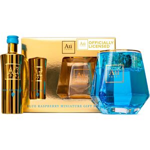 Beams International Au Vodka Gift Set, Blue Raspberry 5cl & Gold Glass Beams International Au Vodka Gift Set, Blue Raspberry 5cl & Gold Glass
