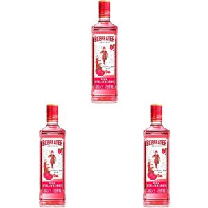 Beefeater Pink Strawberry Flavoured Gin 70 cl Pack of 3 Beefeater Pink Strawberry Flavoured Gin 70 cl Pack of 3
