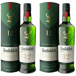 Glenfiddich 12 Year Old Single Malt Scotch Whisky 70cl Pack of 2 Glenfiddich 12 Year Old Single Malt Scotch Whisky 70cl Pack of 2