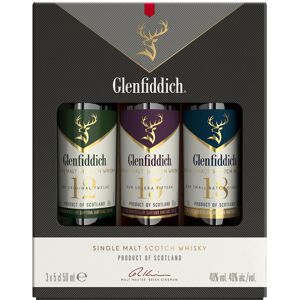 GLENFIDDICH Single Malt Scotch Whisky Taster Gift Pack 12 15 18 Year Old GLENFIDDICH Single Malt Scotch Whisky Taster Gift Pack 12 15 18 Year Old