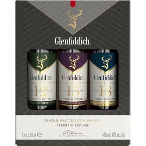 Glenfiddich Scotch Whisky Mix, Pack of 3, 5cl Glenfiddich Scotch Whisky Mix, Pack of 3, 5cl