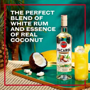 BACARDI BACARDÍ Coconut, 27% ABV, 70cl / 700 ml, White Rum Blended with Real Coconut Ess BACARDI BACARDÍ Coconut, 27% ABV, 70cl / 700 ml, White Rum Blended with Real Coconut Ess