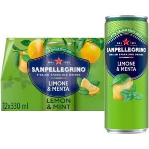 San Pellegrino Italian Sparkling Drinks Tastefully Light Sparkling Lemon & Mint San Pellegrino Italian Sparkling Drinks Tastefully Light Sparkling Lemon & Mint