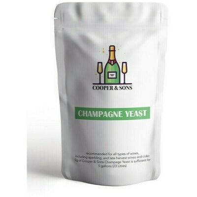 Cooper & Sons - Champagne Yeast - 5g - Yeast Cooper & Sons - Champagne Yeast - 5g - Yeast