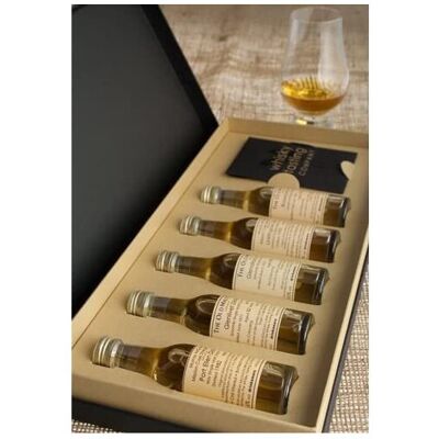 Hebridean Spirits & Liqueurs Whisky Tasting Set - Regions of Scotland - 5 x 30ml Malt Whiskies, plus a Whisky Hebridean Spirits & Liqueurs Whisky Tasting Set - Regions of Scotland - 5 x 30ml Malt Whiskies, plus a Whisky