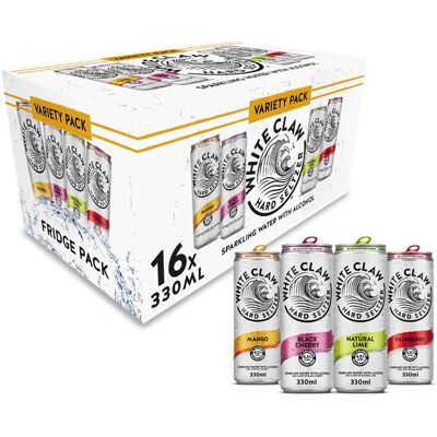 WHITE CLAW? Variety Pack #1 Alcoholic Sparkling Water with a hint of natural WHITE CLAW? Variety Pack #1 Alcoholic Sparkling Water with a hint of natural