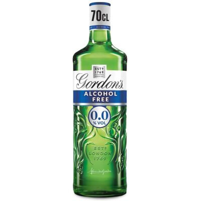 Gordons Gordon's Alcohol Free Spirit 0% vol 70cl Created with the Gin Botanicals U Gordons Gordon's Alcohol Free Spirit 0% vol 70cl Created with the Gin Botanicals U