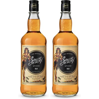 The Original Sailor Jerry Spiced Rum 70cl Pack of 2 The Original Sailor Jerry Spiced Rum 70cl Pack of 2