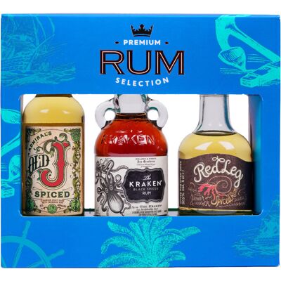 Blue Tree Rum Selection Trio 3x 5cl Spiced Rums – The Kraken Black 40 ABV Admiral's O Blue Tree Rum Selection Trio 3x 5cl Spiced Rums – The Kraken Black 40 ABV Admiral's O