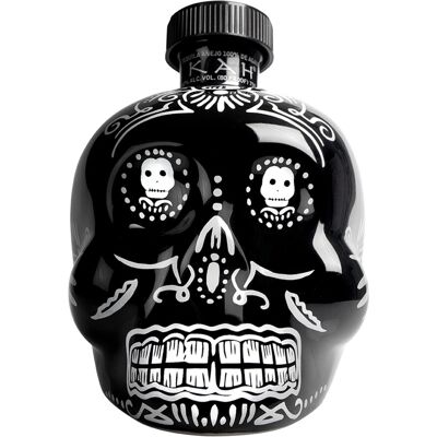 KAH Anejo Tequila 70cl 40 ABV Day of the Dead Decorated Bottle 100 Blue Aga KAH Anejo Tequila 70cl 40 ABV Day of the Dead Decorated Bottle 100 Blue Aga