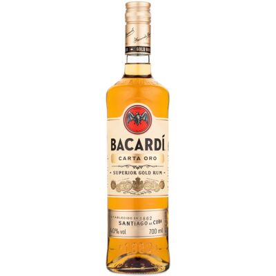 BACARDI BACARDÍ Carta Oro Superior Gold Rum 40 ABV 70cl 700ml Iconic Caribbean Rum BACARDI BACARDÍ Carta Oro Superior Gold Rum 40 ABV 70cl 700ml Iconic Caribbean Rum