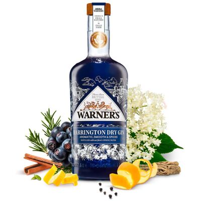 Warner's Distillery Warner's Harrington Dry Gin 70cl, Premium Gin, Warner's Distillery Warner's Harrington Dry Gin 70cl, Premium Gin,