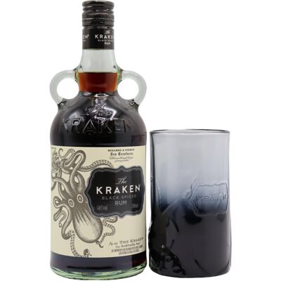 Hard To Find Kraken - Tumbler & Black Spiced Rum 70cl 40% ABV Hard To Find Kraken - Tumbler & Black Spiced Rum 70cl 40% ABV
