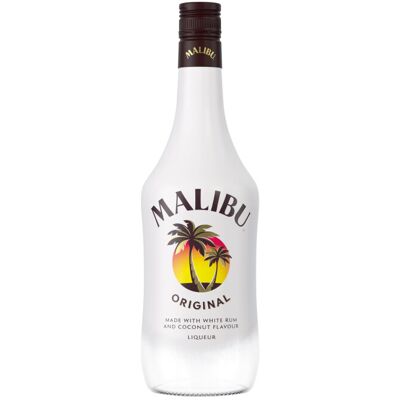 Malibu Original White Rum with Coconut Flavour, 1L Malibu Original White Rum with Coconut Flavour, 1L