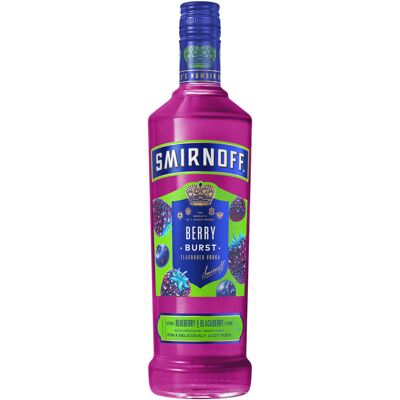Smirnoff Berry Burst Flavoured Vodka 37.5% vol 70cl Enjoy on the Smirnoff Berry Burst Flavoured Vodka 37.5% vol 70cl Enjoy on the
