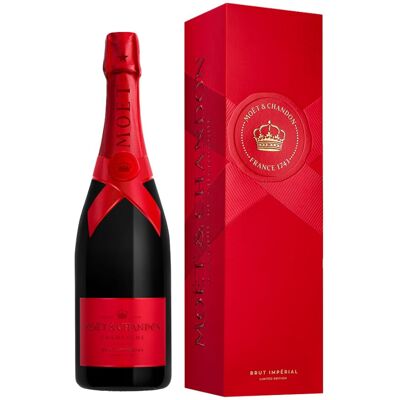 Moet & Chandon Moët & Chandon Brut Impérial Champagne, Red Limited Edition Gift Moet & Chandon Moët & Chandon Brut Impérial Champagne, Red Limited Edition Gift